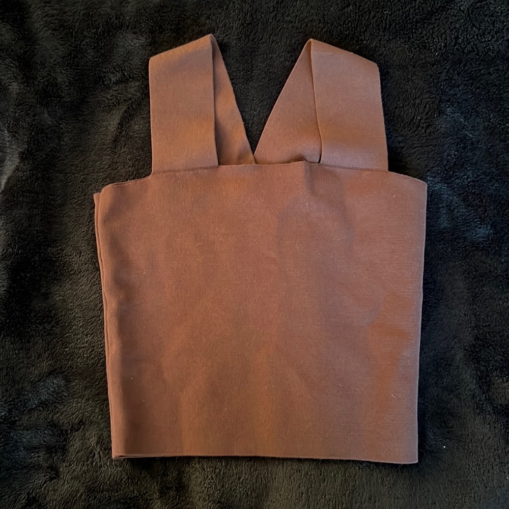 Brown tank top